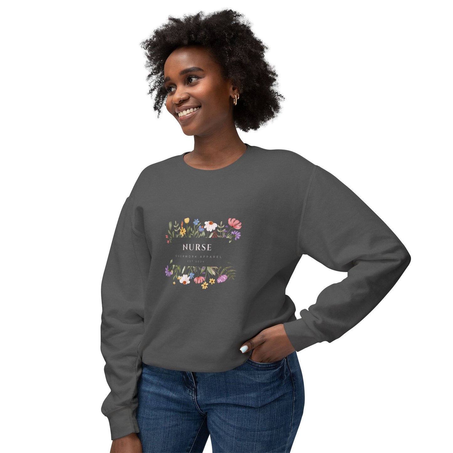 Nurse Lightweight Crewneck Sweatshirt