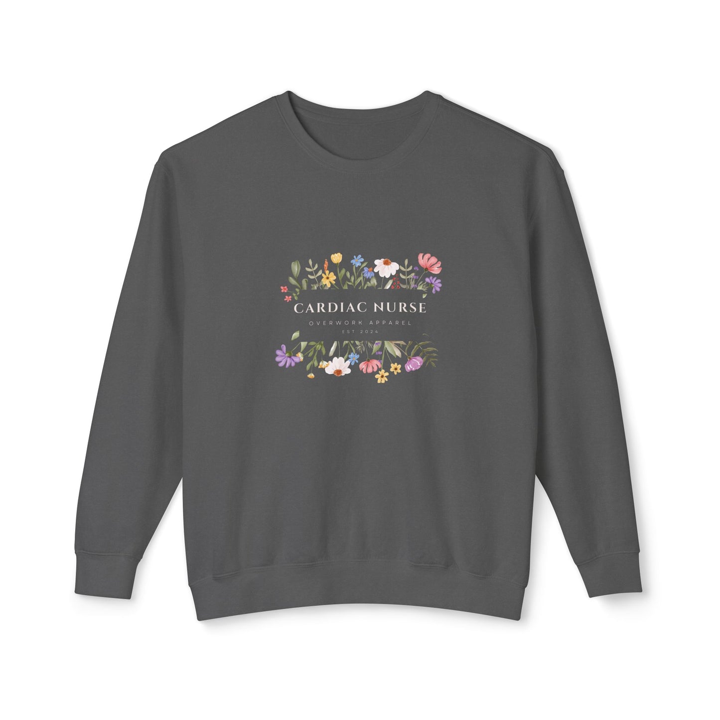 Cardiac Nurse Lightweight Crewneck Sweatshirt